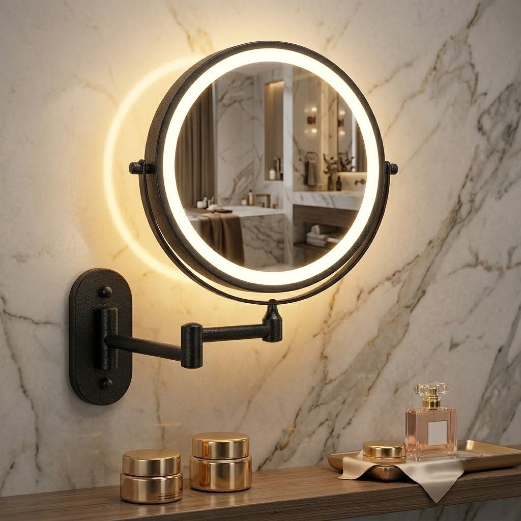Vanity Makeup Mirror Rechargeable LED 3 Light Tones