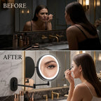 Vanity Makeup Mirror Rechargeable LED 3 Light Tones