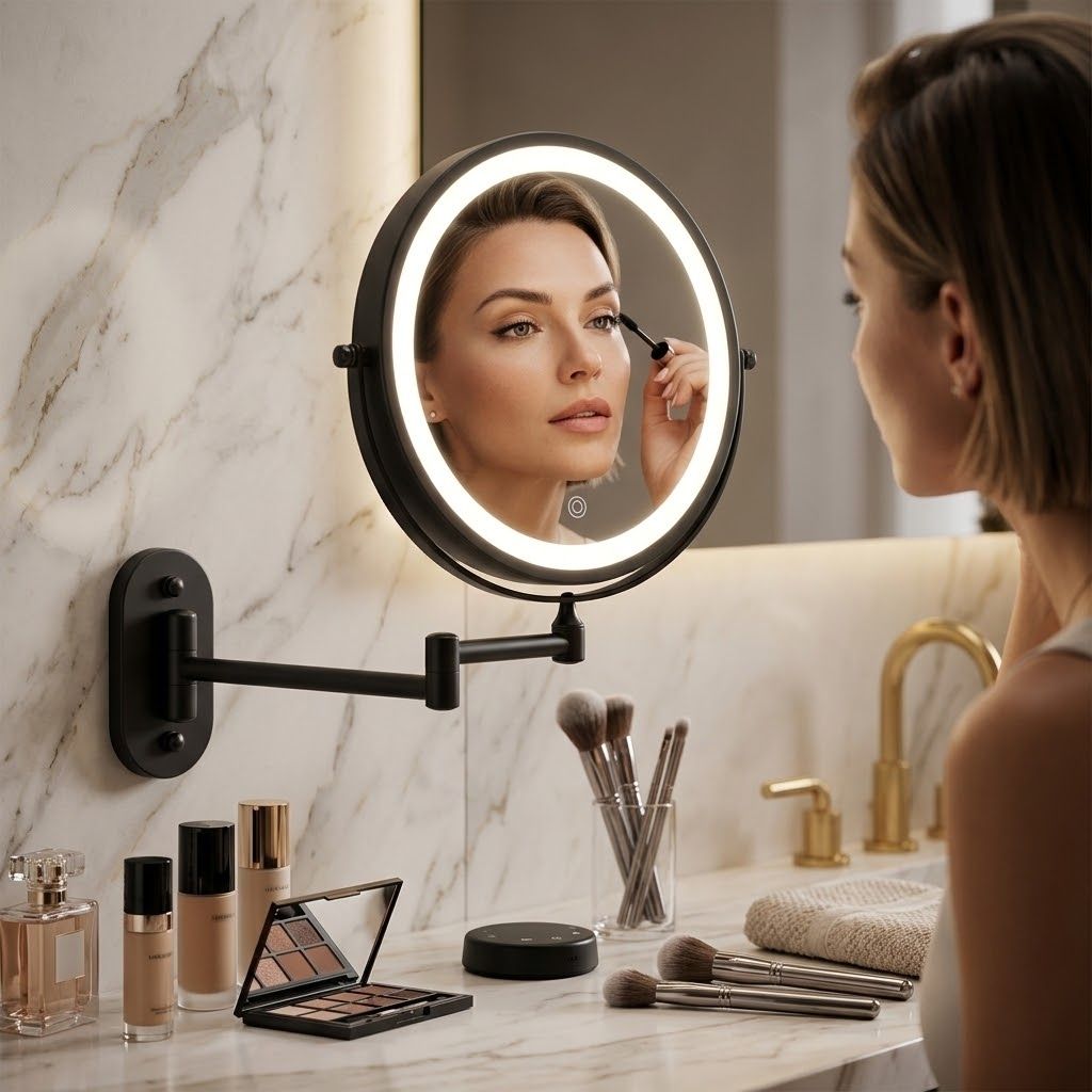 Vanity Makeup Mirror Rechargeable LED 3 Light Tones