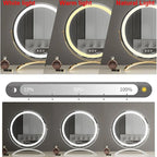 Vanity Mirror Dimmable LED 3 Color Modes Rechargeable
