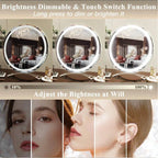 Vanity Mirror Dimmable LED 3 Color Modes Rechargeable