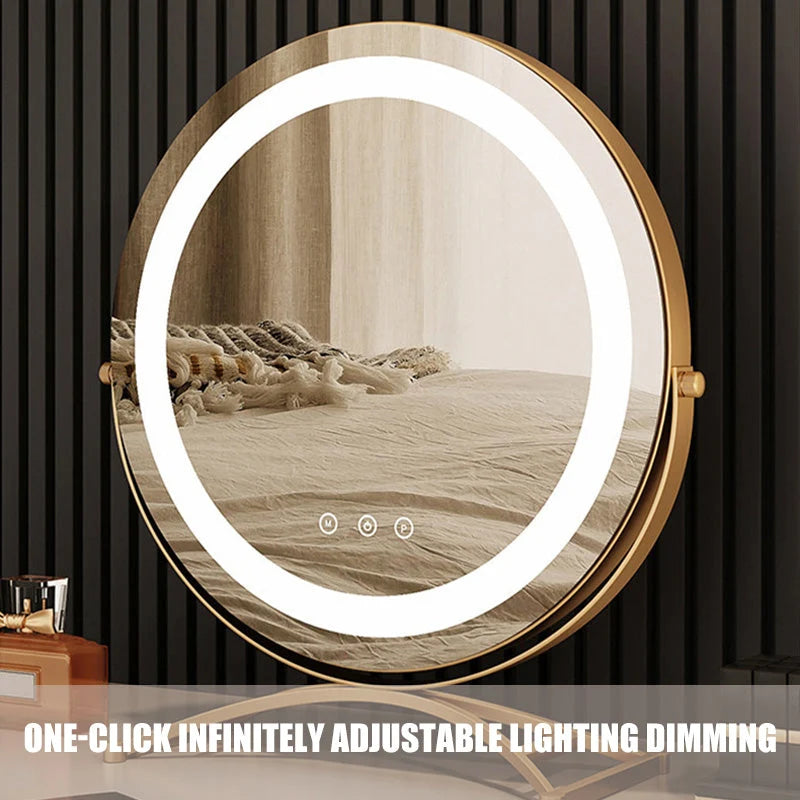 Vanity Mirror Dimmable LED 3 Color Modes Rechargeable