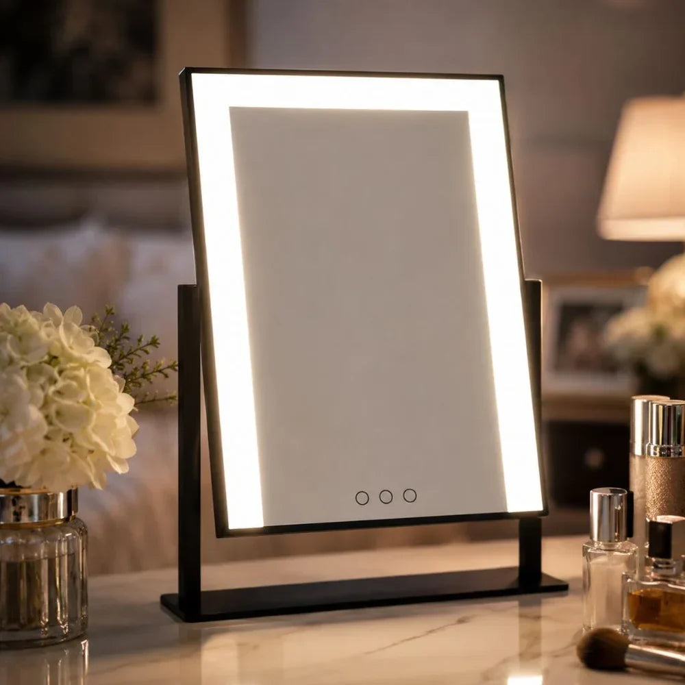 Vanity Mirror Lighted Touch Dimmable 15x Magnification