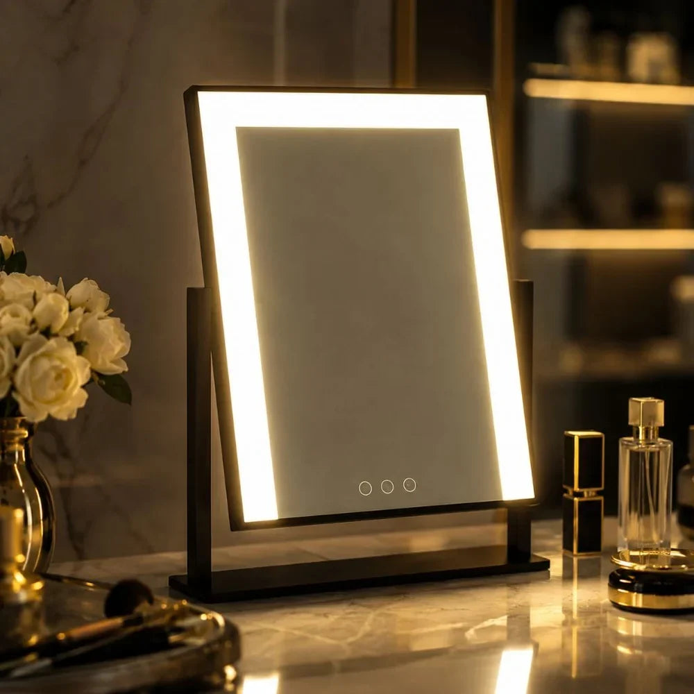 Vanity Mirror Lighted Touch Dimmable 15x Magnification