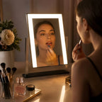 Vanity Mirror Lighted Touch Dimmable 15x Magnification