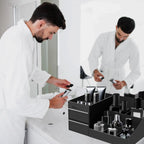 Vanity Organizer Individual Bottle Slots Stable Flat Base