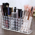 Vanity Organizer Mirrored Diamond Pattern 3 Compartments
