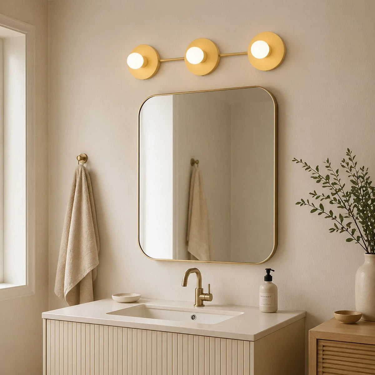 Vanity Wall Lamp 3-Light Even Mirror Lighting