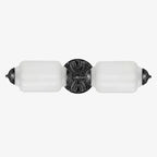 Vanity Wall Light Art Deco Milk Glass Brushed Brass