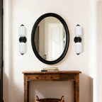 Vanity Wall Light Art Deco Milk Glass Brushed Brass
