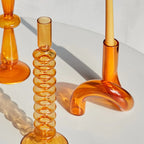 Vase Hand-Blown Borosilicate Sculptural Loop