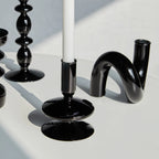Vase Hand-Blown Borosilicate Sculptural Loop