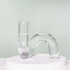 Vase Hand-Blown Borosilicate Sculptural Loop