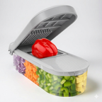 Vegetable Chopper 7-In-1 Stainless Steel Blades Safety Guard