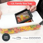 Vegetable Chopper 7-In-1 Stainless Steel Blades Safety Guard