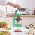 Vegetable Cutter Rotating Stainless Steel Blades Dishwasher Safe