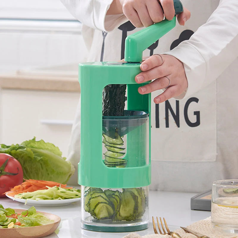 Vegetable Cutter Rotating Stainless Steel Blades Dishwasher Safe
