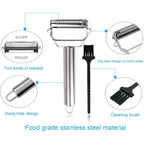 Vegetable Peeler Dual-Blade Julienne Stainless Steel