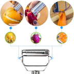 Vegetable Peeler Dual-Blade Julienne Stainless Steel