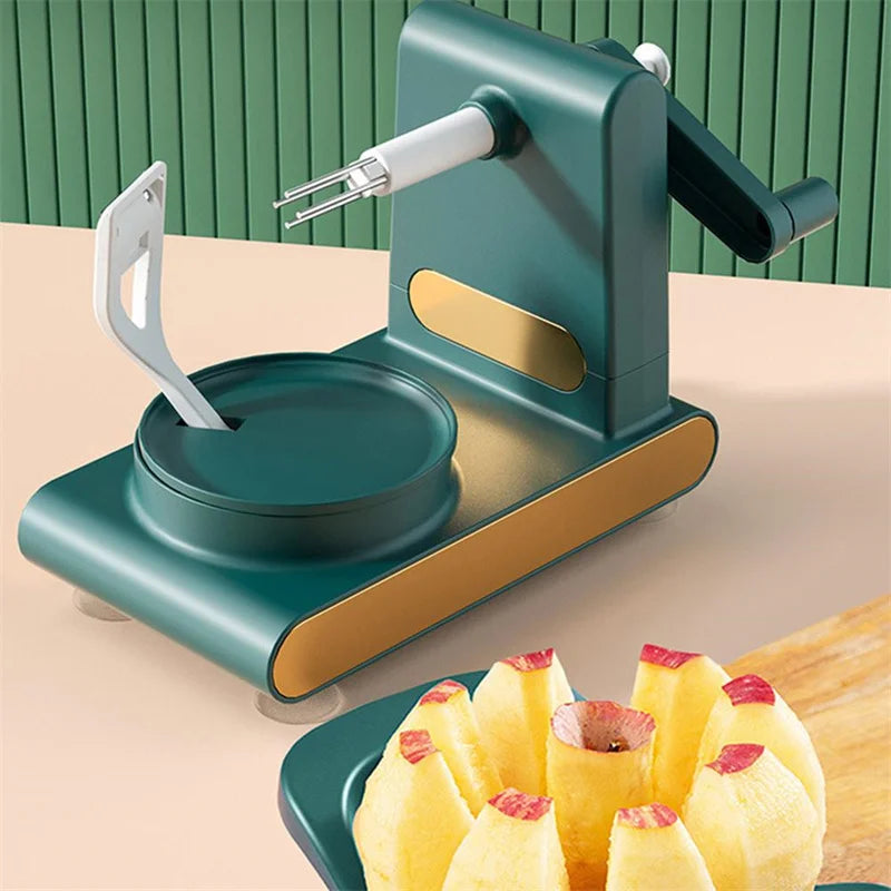 Vegetable Peeler Rotating Ergonomic Handle 3 Interchangeable Blades