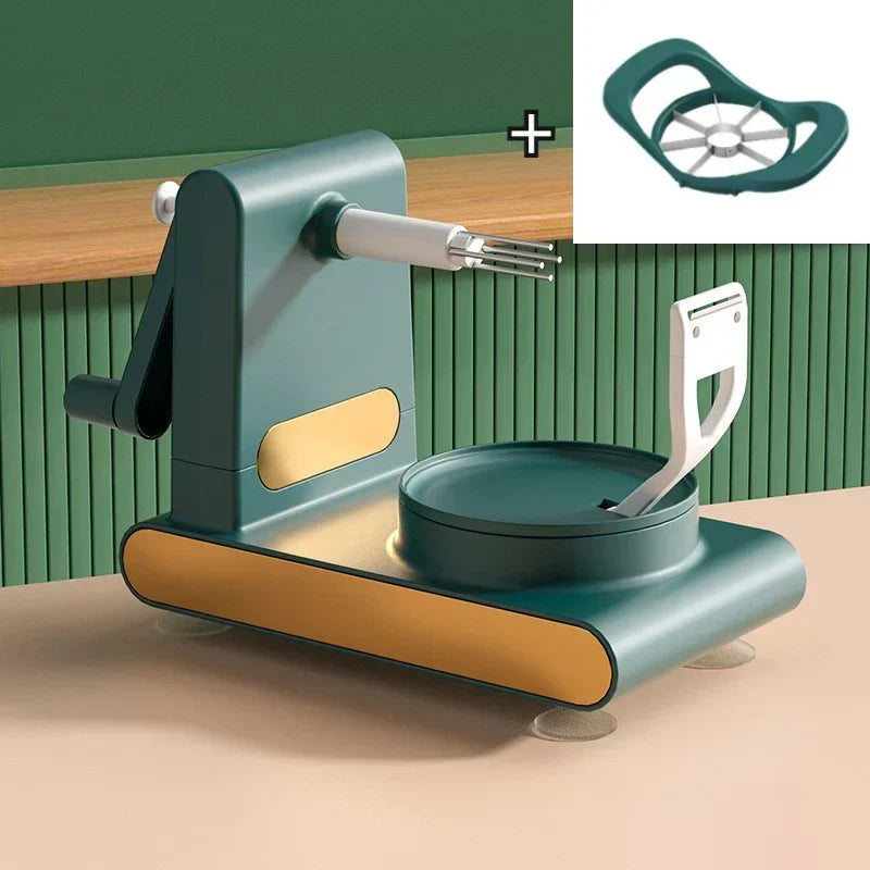 Vegetable Peeler Rotating Ergonomic Handle 3 Interchangeable Blades
