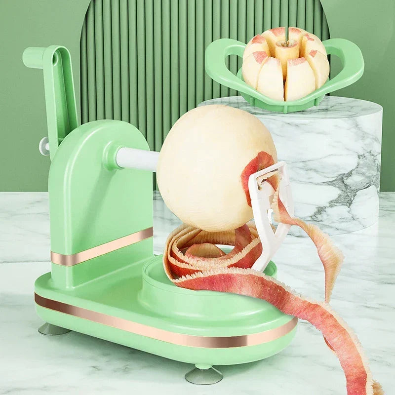 Vegetable Peeler Rotating Ergonomic Handle 3 Interchangeable Blades