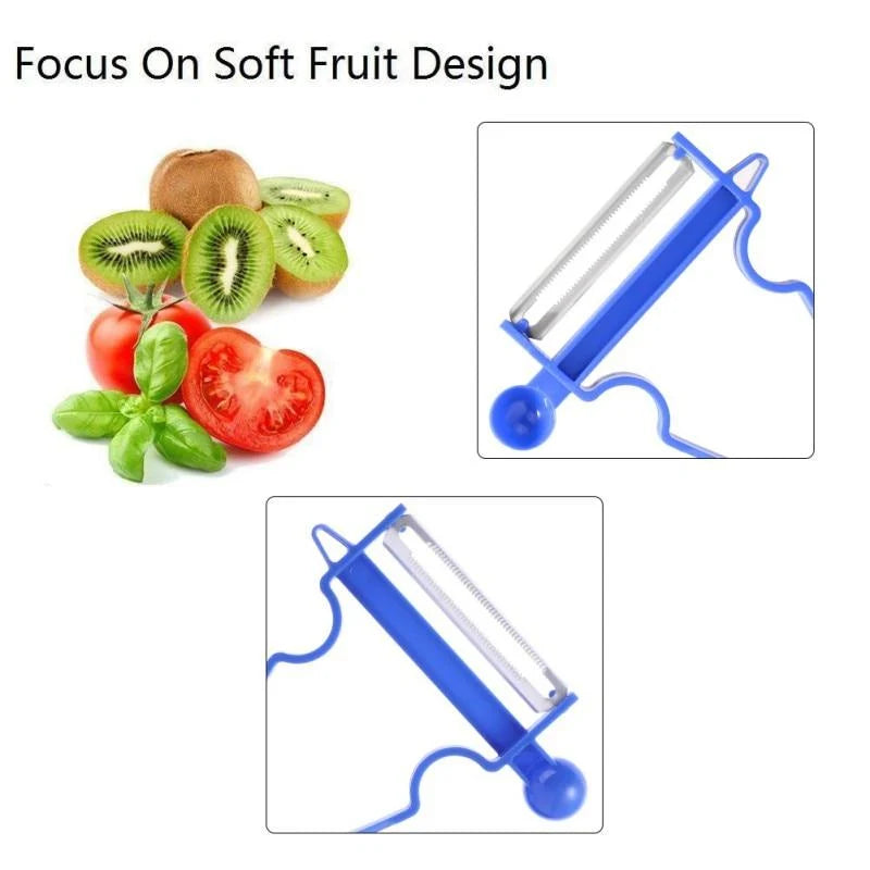 Vegetable Peeler Set 3-Blade Stainless Steel Ambidextrous Handle