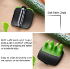 Vegetable Peeler Set 4-Piece Ergonomic Rubber Grip