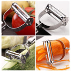 Vegetable Peeler Stainless Steel Interchangeable Blades & Ergonomic Handle