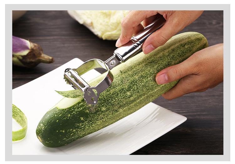 Vegetable Peeler Stainless Steel Interchangeable Blades & Ergonomic Handle