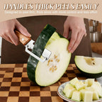 Vegetable Peeler Wide Blade & Julienne Edge Contoured Wooden Handle