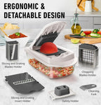 Vegetable Slicer 10-in-1 Stainless Steel Blades