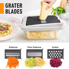 Vegetable Slicer 10-in-1 Stainless Steel Blades