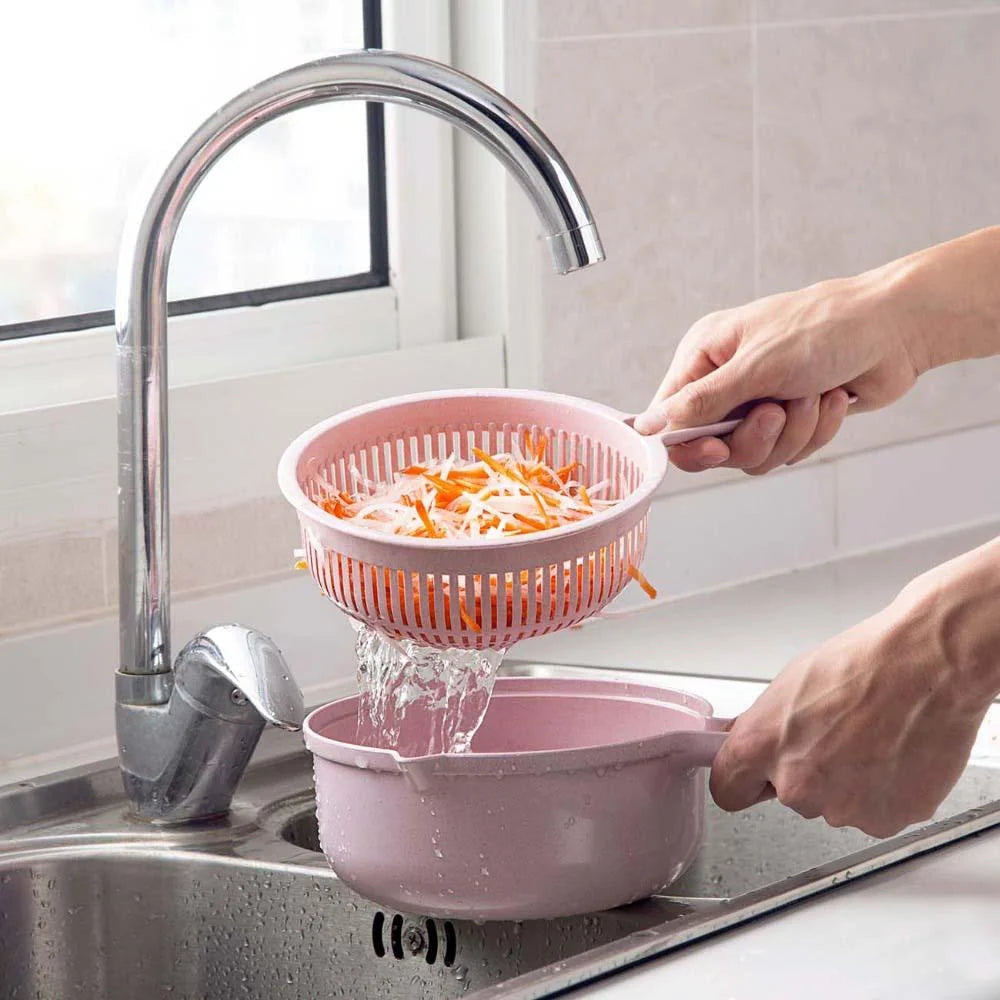 Vegetable Slicer 4 Interchangeable Stainless Blades Non-Slip Base