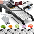 Vegetable Slicer Adjustable Stainless Steel Blade & Glove