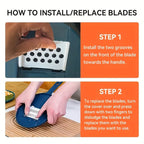 Vegetable Slicer & Chopper 12 Interchangeable Blades Hand Guard