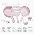 Vegetable Slicer & Chopper 12 Interchangeable Blades Hand Guard