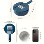Vegetable Slicer & Chopper 12 Interchangeable Blades Hand Guard