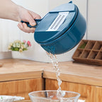 Vegetable Slicer & Chopper 12 Interchangeable Blades Hand Guard