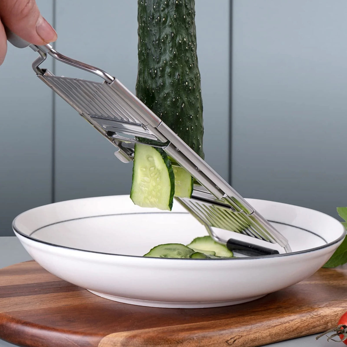 Vegetable Slicer Ergonomic Handle Stainless Steel Blades