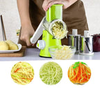 Vegetable Slicer Interchangeable Stainless Blades Detachable Container