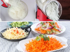 Vegetable Slicer Interchangeable Stainless Blades Detachable Container