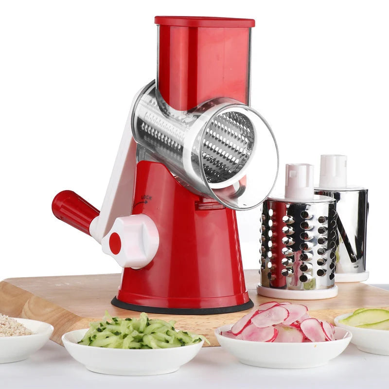 Vegetable Slicer Interchangeable Stainless Blades Detachable Container