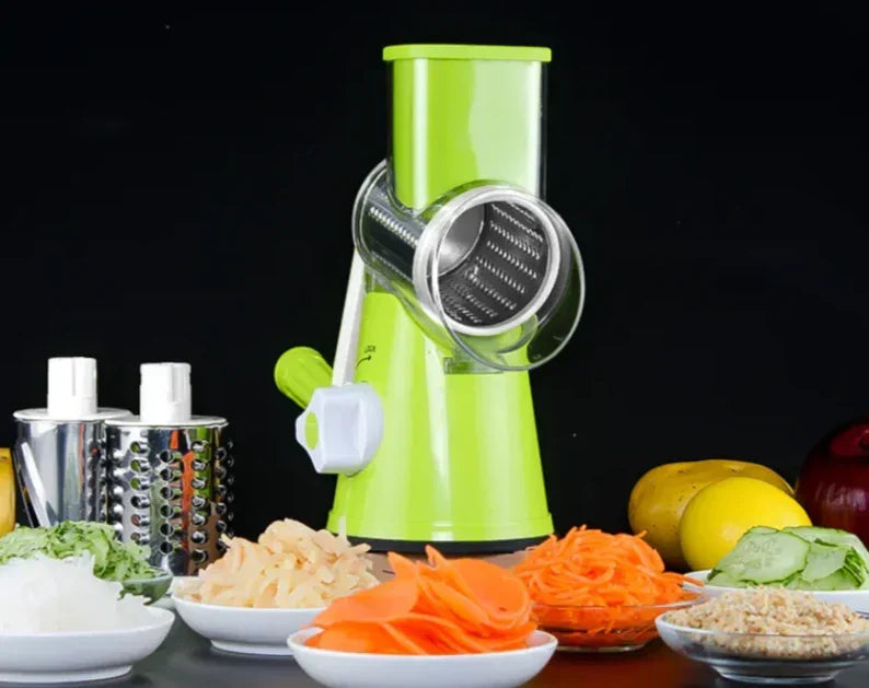 Vegetable Slicer Interchangeable Stainless Blades Detachable Container