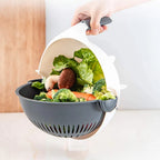 Vegetable Slicer Multifunctional Stainless Steel Blades & Colander Bowl