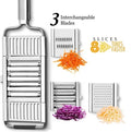 Vegetable Slicer Set Stainless Steel Interchangeable Blades
