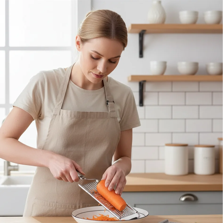 Vegetable Slicer Set Stainless Steel Interchangeable Blades