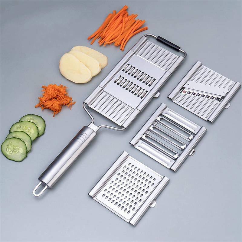 Vegetable Slicer Set Stainless Steel Interchangeable Blades