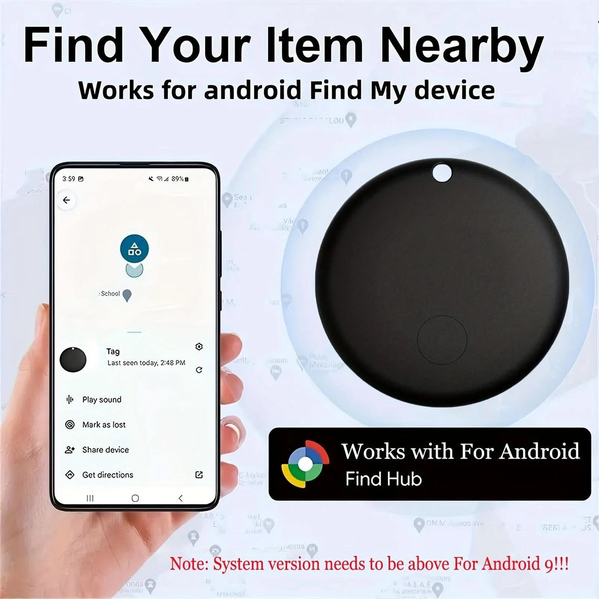 Vehicle GPS Tracker Apple Find My Compatible Audio Alert