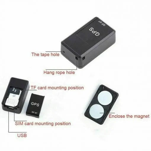 Vehicle GPS Tracker Real-Time Magnetic Mount Audio Monitor